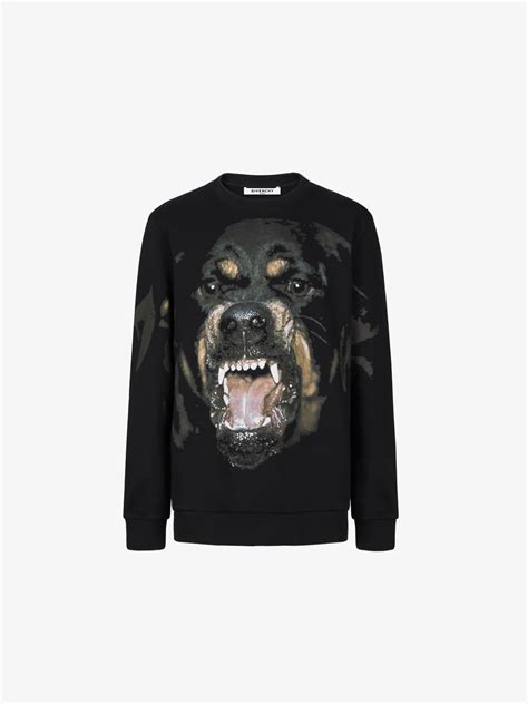 sweat rottweiler givenchy|Givenchy rottweiler print sweatshirt.